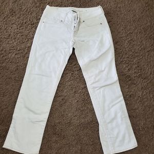 Womens white capris